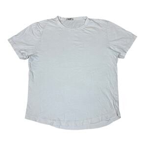 Buck Mason Curved Hem Slub Cotton Short Sleeve T Shirt Men's M Quiet Luxury